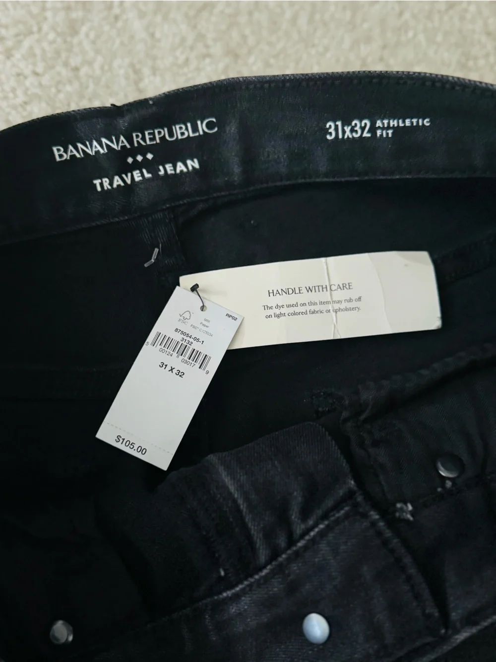 Banana Republic Travel Jean Bundle Men’s Black & Medium Wash Blue Denim